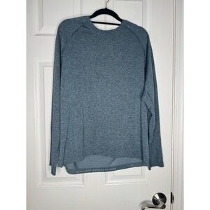 RHONE Men's Blue Atmosphere Long Sleeve Top